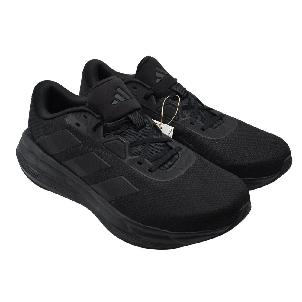 Adidas Galaxy 7 Running Shoes Men's Size 12.5 Triple Black Cloudfoam NWT ID8757